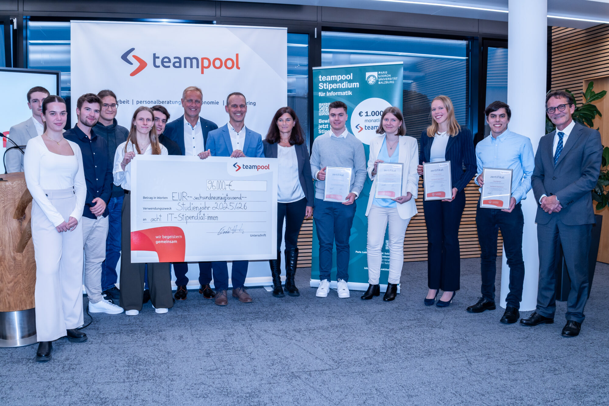 image from teampool scholarships awarded to computer science students at the University of Salzburg